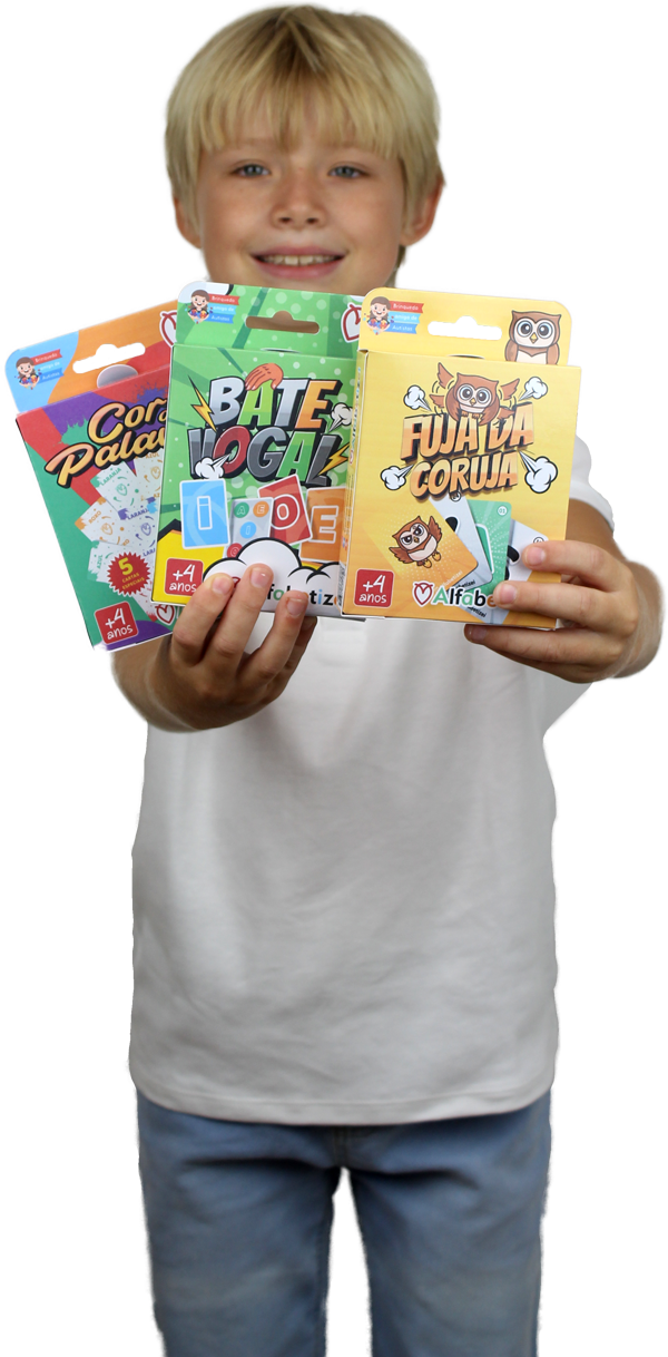 Kit de jogos exclusivos Alfabetizei para franqueados